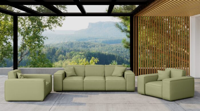 Gartenmöbel Set 3 1 1 für Garten, Terrasse, Gartenmöbel, MALIBU Lounge Set, gemütlich und komfortabel