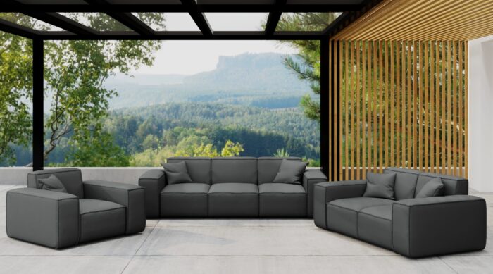 Gartenmöbel-Set 3 2 1 für Garten, Terrasse, Gartenmöbel, MALIBU Lounge-Set, gemütlich und komfortabel