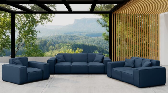 Gartenmöbel-Set 3 2 1 für Garten, Terrasse, Gartenmöbel, MALIBU Lounge-Set, gemütlich und komfortabel