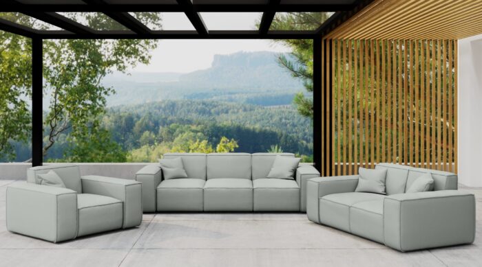 Gartenmöbel-Set 3 2 1 für Garten, Terrasse, Gartenmöbel, MALIBU Lounge-Set, gemütlich und komfortabel