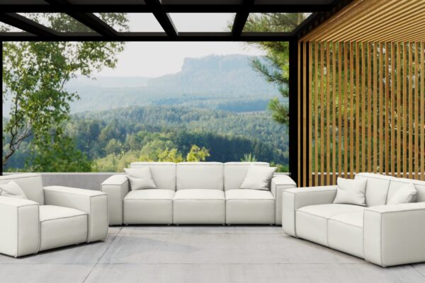 Gartenmöbel-Set 3 2 1 für Garten, Terrasse, Gartenmöbel, MALIBU Lounge-Set, gemütlich und komfortabel