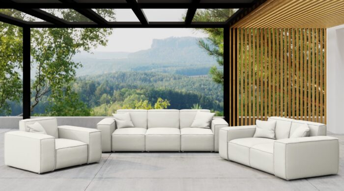 Gartenmöbel-Set 3 2 1 für Garten, Terrasse, Gartenmöbel, MALIBU Lounge-Set, gemütlich und komfortabel