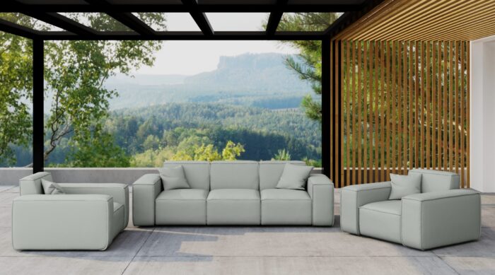 Gartenmöbel Set 3 1 1 für Garten, Terrasse, Gartenmöbel, MALIBU Lounge Set, gemütlich und komfortabel