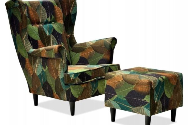 b9ac0a834ebe0632d4ad4d1b1cec87a8-1.jpg Ohrensessel Sessel mit Hocker blättriger dunkler Stoff