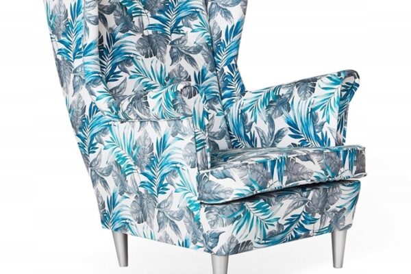 f3c8ea4a9440b5bbee16d2f437579fbd-1.jpg Ohrensessel Sessel grau-blaue Blätter GIFT FOR SOMEONE