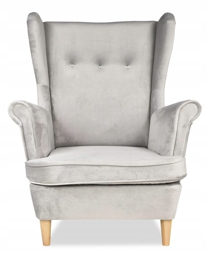 f740f3dac14ddb9d6fa6d256055940e5-1-2.jpg Ohrensessel Sessel mit Sitzkissen grau hellgrau AKSAMIT Geschenk