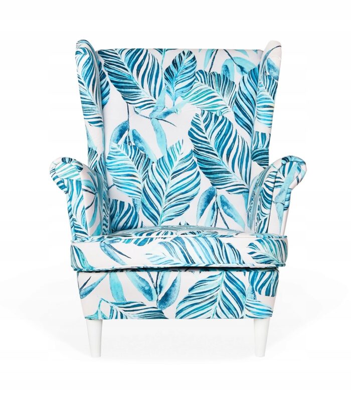 Ohrensessel Sessel TURKISH tropische Blätter SALON hit