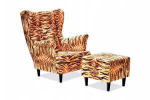 Ohrensessele Sessel mit Fußstütze ANIMALS tiger collection