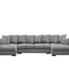 Ecksofa mit schlaffunktion und bettkasten, Sofa U-form, Couch U-form Gabon stoff Zoom
