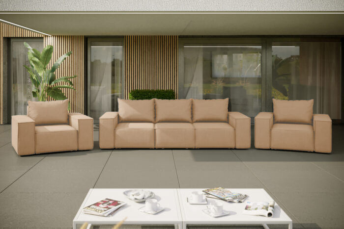 Gartenmöbel set 3+1+1 für den Garten, Terrasse, gartenmöbel lounge set SONNE EXCLUSIVE