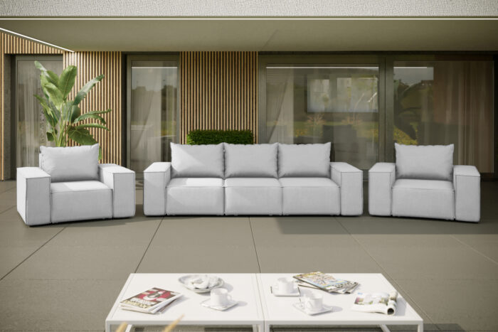 Gartenmöbel set 3+1+1 für den Garten, Terrasse, gartenmöbel lounge set SONNE EXCLUSIVE