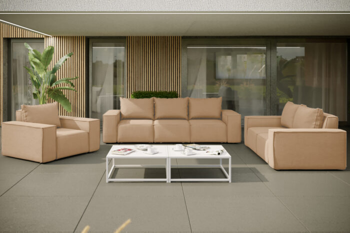 Gartenmöbel set 3 2 1 für den Garten, Terrasse, gartenmöbel lounge set SONNE EXCLUSIVE