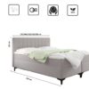 Boxspringbett mit bettkasten und matratze Denver stoff Muna