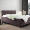 Boxspringbett mit bettkasten und matratze Denver stoff Muna