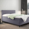 Boxspringbett mit bettkasten und matratze Denver stoff Muna