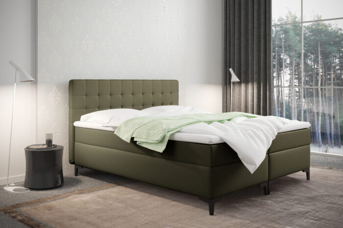 Boxspringbett mit bettkasten und matratze Denver Kunstleder