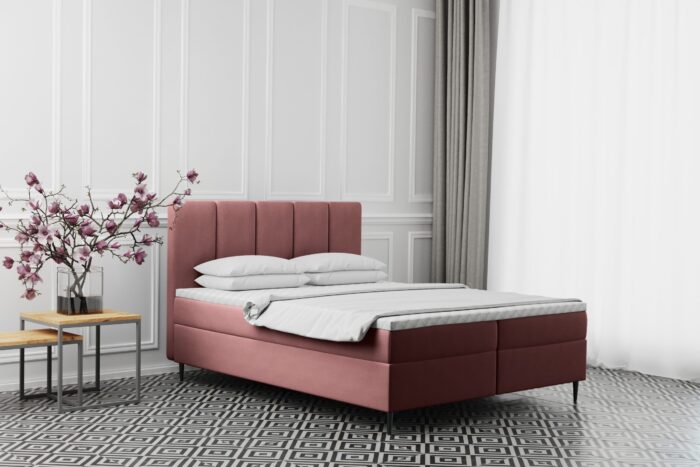 Boxspringbett mit bettkasten matratze ADEL stoff Monolith