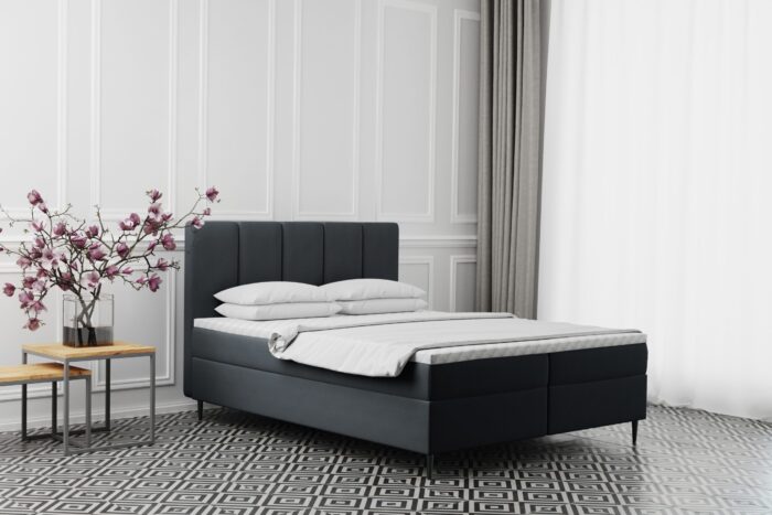 Boxspringbett mit bettkasten matratze ADEL stoff Monolith