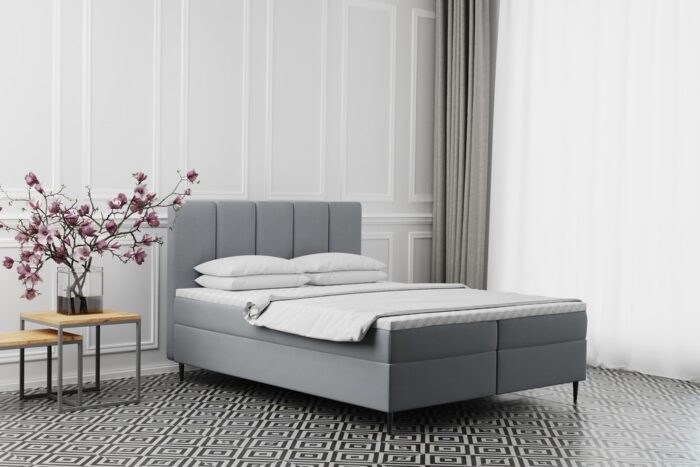 Boxspringbett mit bettkasten matratze ADEL stoff Monolith