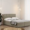 Boxspringbett mit bettkasten matratze BALI stoff Mat Velvet