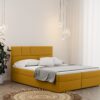 Boxspringbett mit bettkasten matratze BALI stoff Mat Velvet