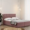 Boxspringbett mit bettkasten matratze BALI stoff Mat Velvet