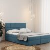Boxspringbett mit bettkasten matratze BALI stoff Mat Velvet
