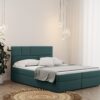 Boxspringbett mit bettkasten matratze BALI stoff Mat Velvet