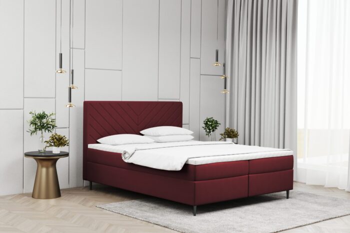 Boxspringbett mit matratze und bettkasten, Schlafbett Vero