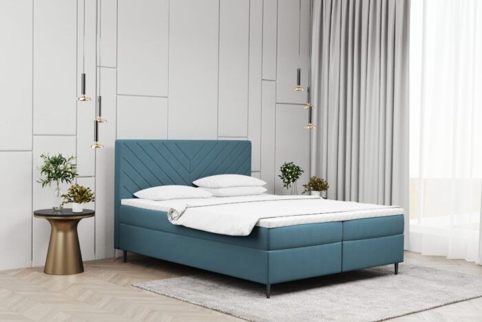 Boxspringbett mit matratze und bettkasten, Schlafbett Vero