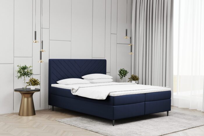 Boxspringbett mit matratze und bettkasten, Schlafbett Vero