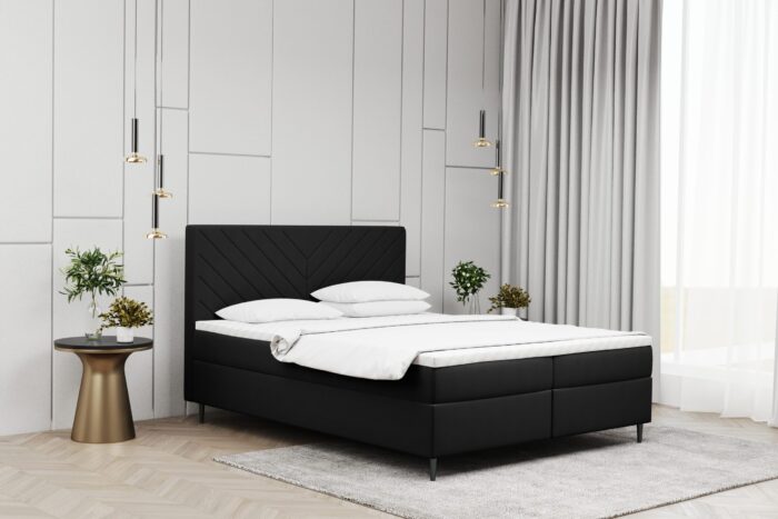 Boxspringbett mit matratze und bettkasten, Schlafbett Vero