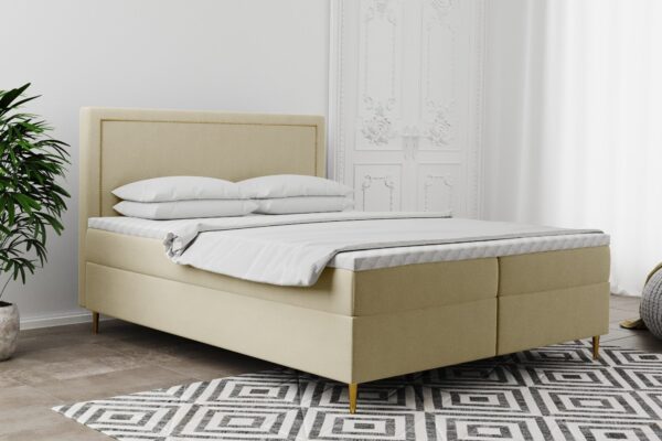 Boxspringbett mit bettkasten matratze topper GOLDEN viele Größen und viele Farben stoff Velvet