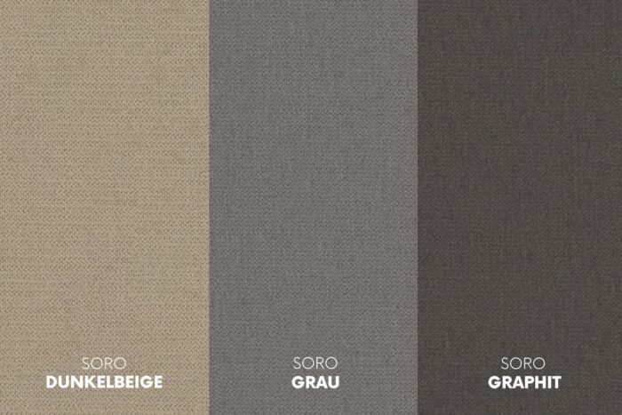 Boxspringbett mit matratze und bettkasten, Schlafbett FADO stoff SORO