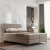 Boxspringbett mit matratze und bettkasten, Schlafbett ALDIK stoff Soro