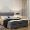 Boxspringbett mit matratze und bettkasten, Schlafbett Damalo soff Sawana