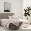 Boxspringbett mit matratze und bettkasten, Schlafbett FADO stoff SORO