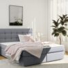 Boxspringbett mit matratze und bettkasten, Schlafbett FADO stoff SORO