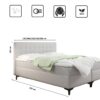 Boxspringbett mit bettkasten und matratze Denver Kunstleder