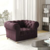 _0028_ar_chesterfild_1_whisper_14 rotwein Stilvoller, eleganter, klassischer CHESTERFIELD Sessel, stark gesteppt in elegantem Whisper-Stoff