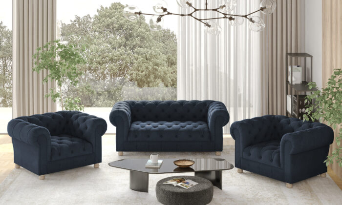 _0096_ar_chesterfild_211_whisper_13 CHESTERFIELD 2+1+1 Sofagarnitur, elegant, klassisch, schick in elegantem Whisper Stoff