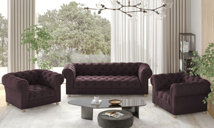 _0118_ar_chesterfild_311_whisper_14 CHESTERFIELD 3+1+1 Sofagarnitur, elegant, klassisch, schick in elegantem Whisper Stoff