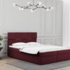Boxspringbett mit bettkasten und matratze + topper ALMA stoff Velvet