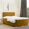 Boxspringbett mit bettkasten und matratze + topper RIMINI stoff Riviera