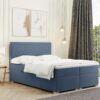 Boxspringbett mit bettkasten und matratze + topper RIMINI stoff Riviera