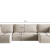 Ecksofa mit schlaffunktion und bettkasten, Sofa U-form, Couch U-form CAPRI