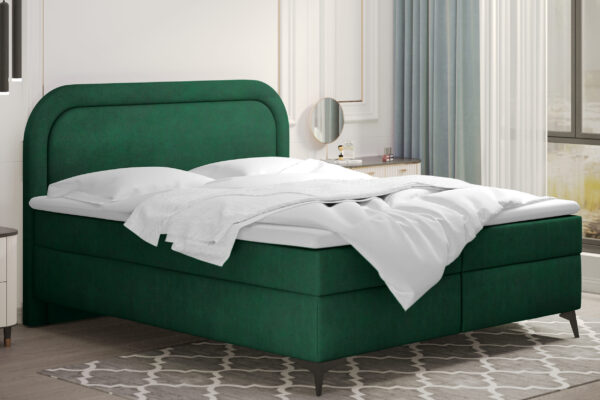 Boxspringbett mit bettkasten und topper Valentino, mehrere Größen