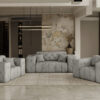 Lux 2+1 + 1 Sofagarnitur, elegant, klassisch, schick in elegantem Whisper Stoff