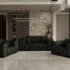 Lux 2+1 + 1 Sofagarnitur, elegant, klassisch, schick in elegantem Whisper Stoff