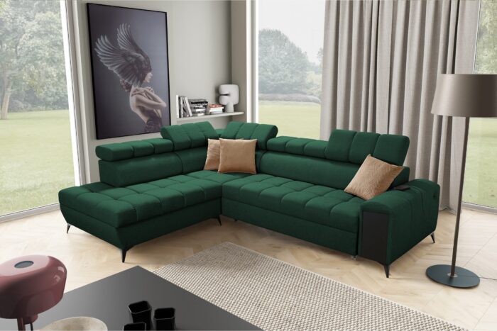 Modernes, modisches, elegantes Ecksofa mit Schlaffunktion GRECO VII